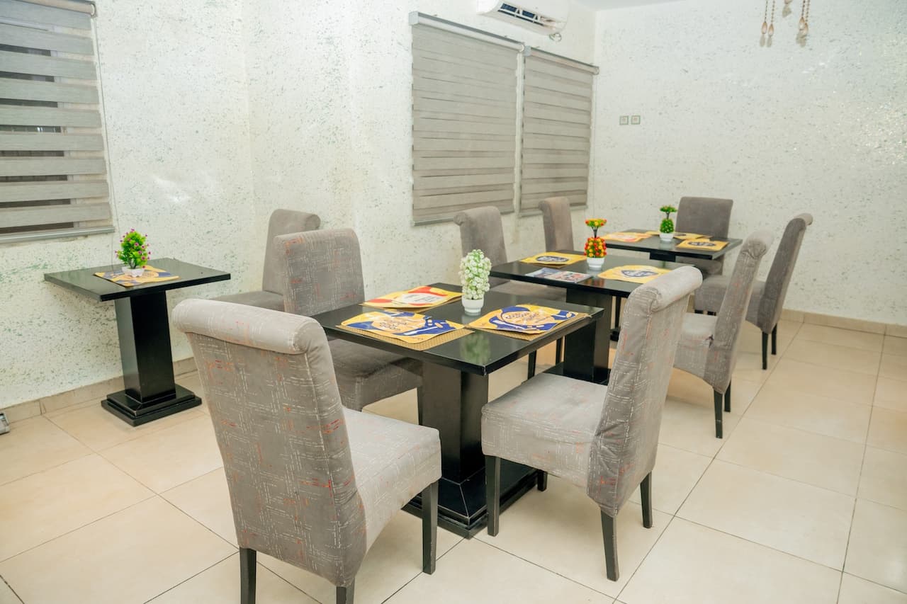 Restaurant dining room at Hotel 69 Palms