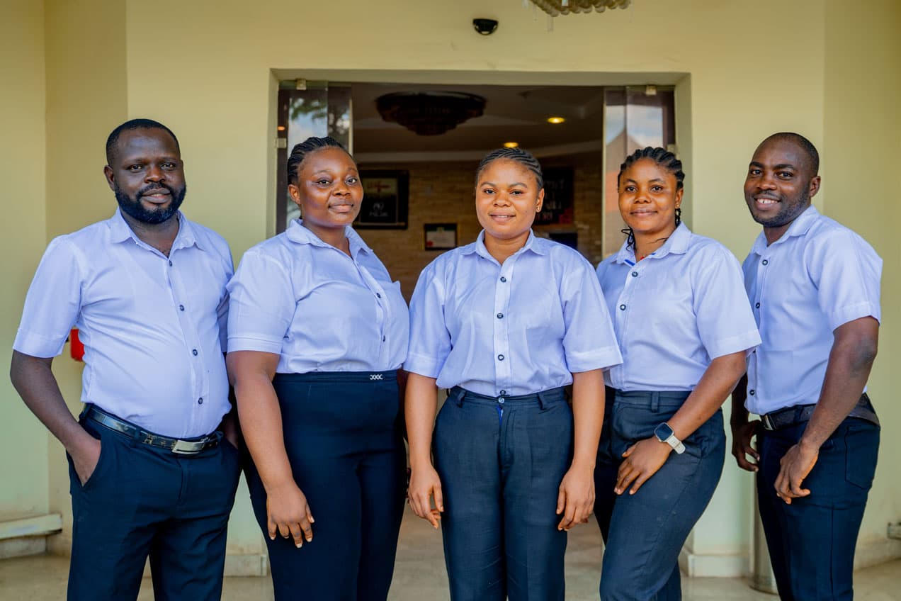 Hotel 69 Palms front-of-house team, Lokoja